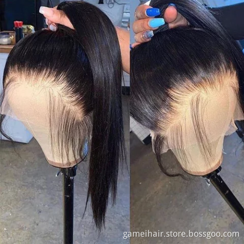 Glueless Full Lace Brazilian Human Hair Wig.Unprocessed 100% Human Hair Full Lace Wig.Natural Human Hair Wig For Black Women